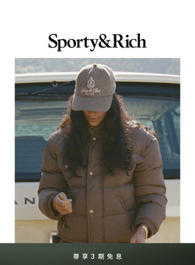 [礼物]Sporty&Rich Outdoor系列男女同款美式经典羊毛棒球帽