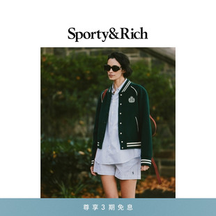 热销补货 短裤 Sporty&Rich SRC条纹衬衫 套装 Preppy系列男女同款