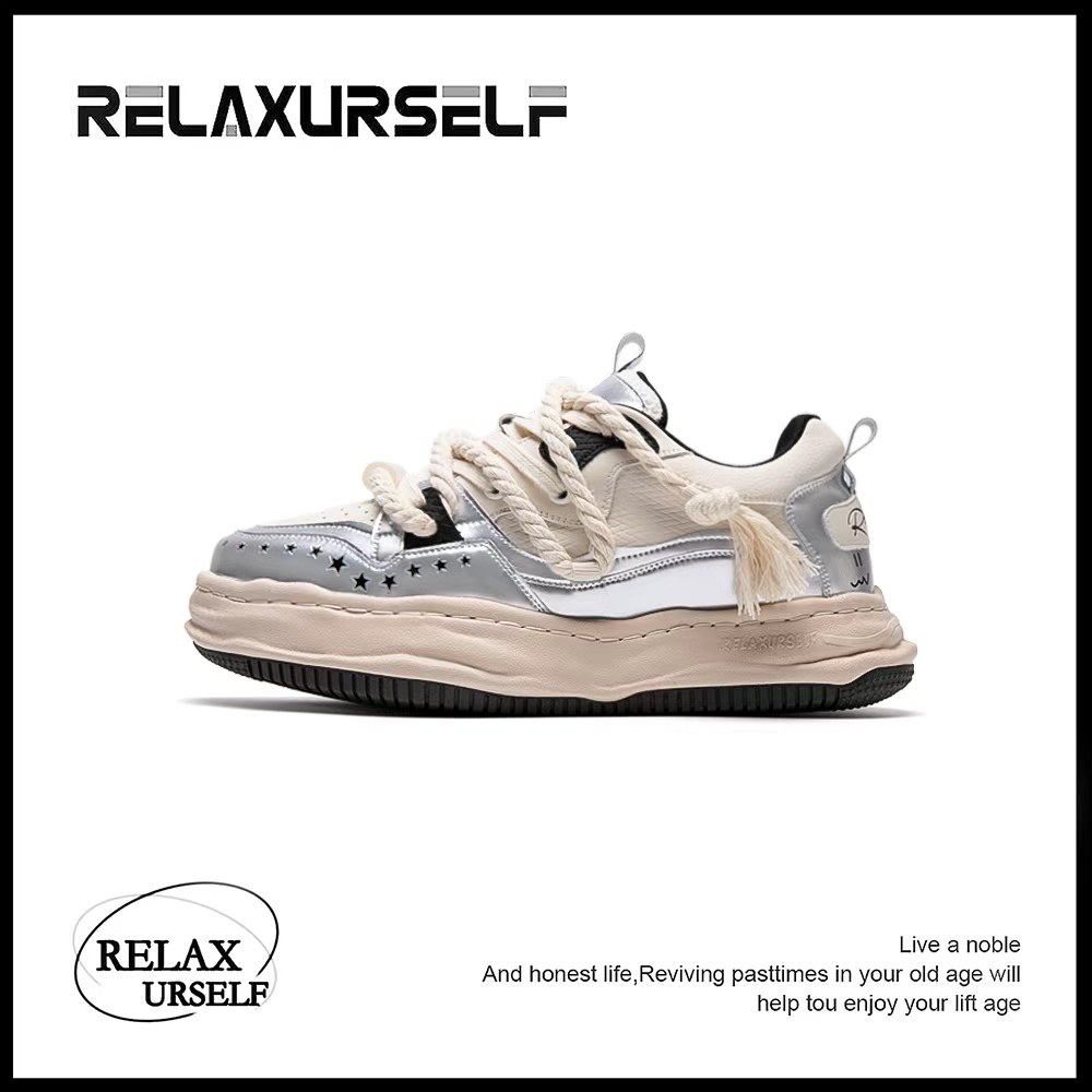 RELAXURSELF增高鞋男士高级感痞帅鞋子男潮鞋百搭面包鞋情侣板鞋