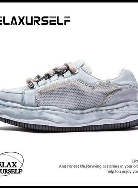 RELAXURSELF潮流百搭低帮男士秋冬潮鞋运动ins小众时尚休闲情侣鞋