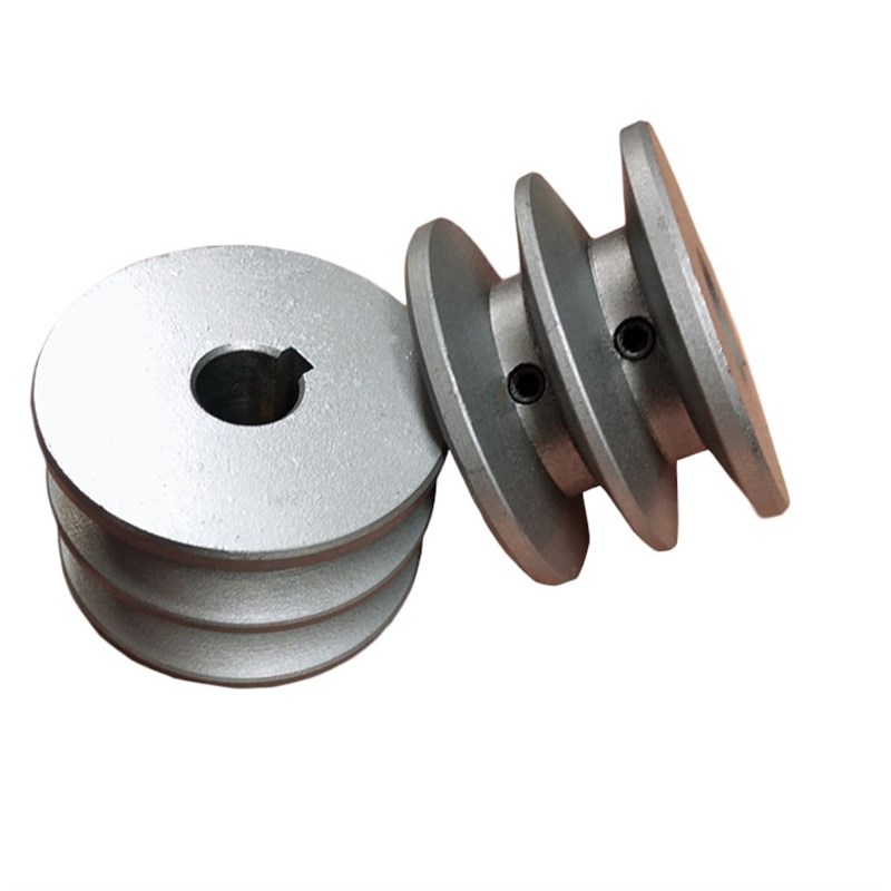 皮带轮单槽 A/a型 双槽 电动机 发E电机 皮带盘 铸铁各种内径 现