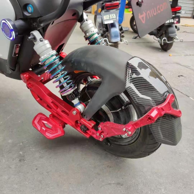 小牛N1S/NQi/NGT U1 U+ US排骨后盾水转印后挡泥板改装CNC挡泥板