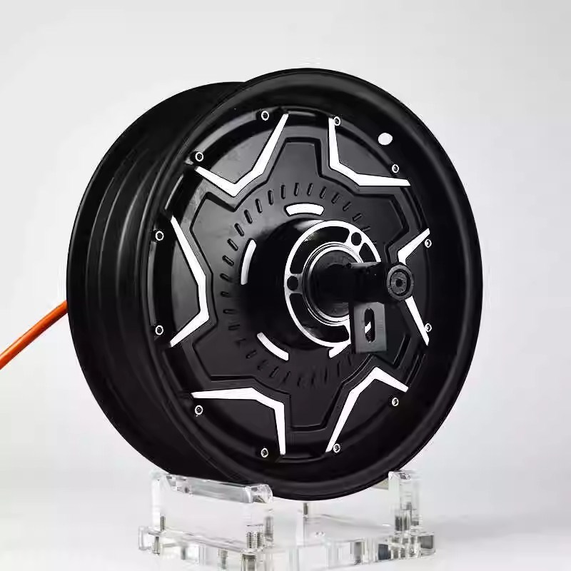 QSMOTOR全顺无刷直流电机60V72V12寸35H2000W电动车电摩电机马达