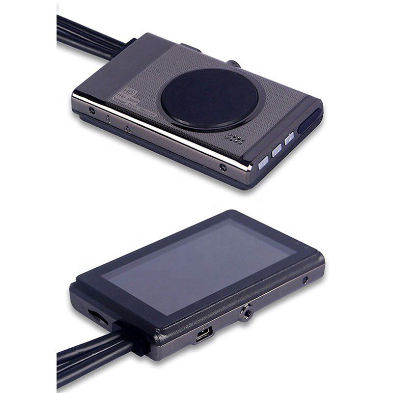 3.0寸 摩托车行车记录仪高清防水镜头金属外观前后双录骑行记录仪