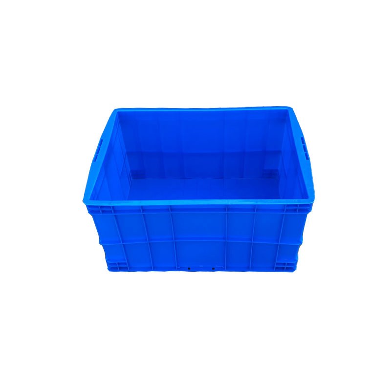 塑料带盖周转箱575-300工业物流运输周转箱大号储物收纳箱面包箱