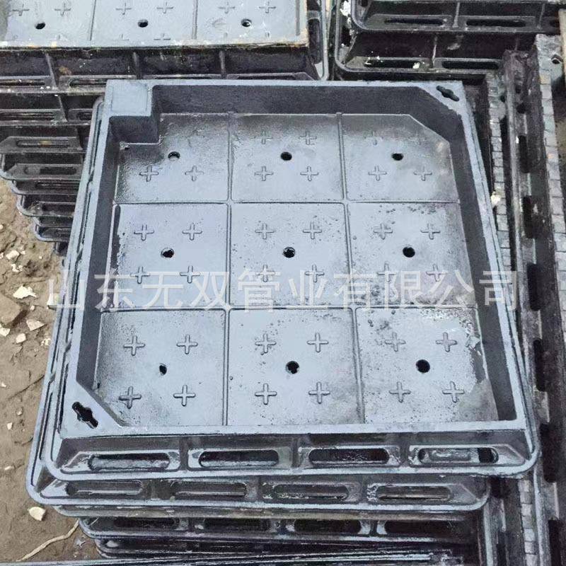 球墨铸铁凹井下沉式隐形井盖圆形装饰井盖球墨下沉井重型700800