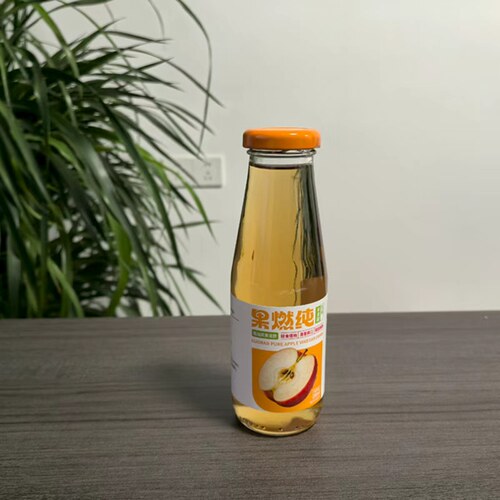 新品上市果燃纯苹果醋饮料260ml玻璃瓶清香爽口夏日露营便携饮品