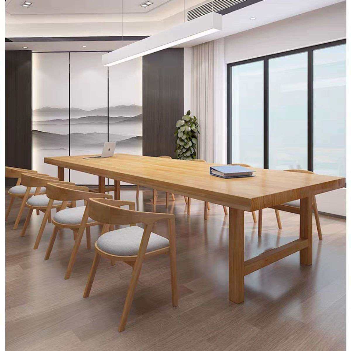 实木会议桌简约现代大型长方形洽谈办公桌大板台松木长条桌椅,农机/农具/农膜,割灌机/割草机/油锯,淘宝优惠券,粉丝福利购,淘宝优惠卷