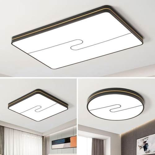 LED客厅灯2024年新款吸顶灯流行灯具现代简约大气长方形大灯主灯