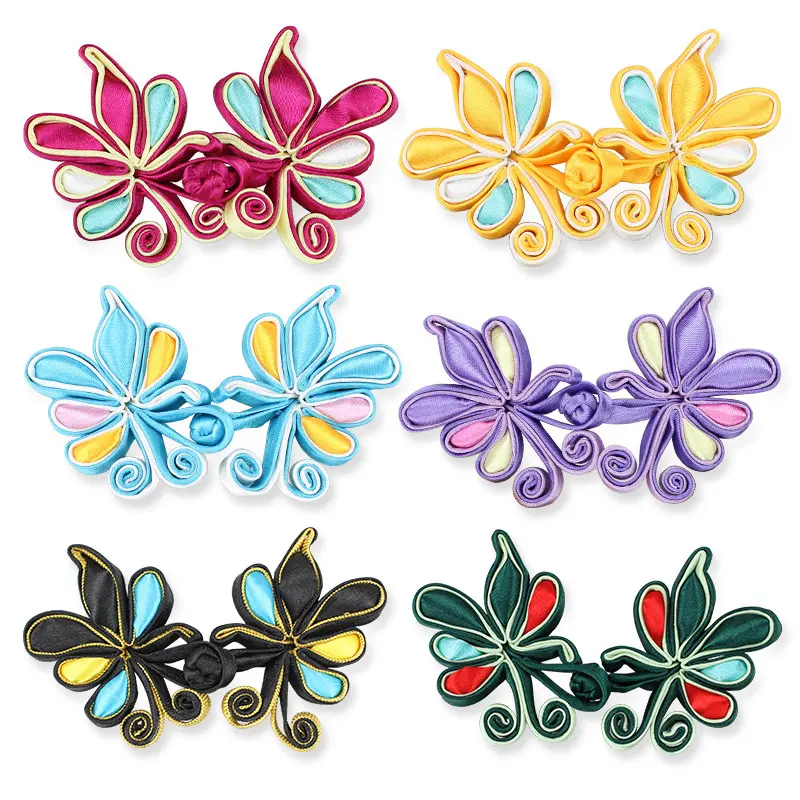 盘扣扣子手工艺术孔雀蝶盘纽民族风上衣旗袍禾服古典复古布料配件