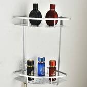 太空铝置物架厕所洗手间三角架浴室收纳架壁挂卫生间转角架壁挂式