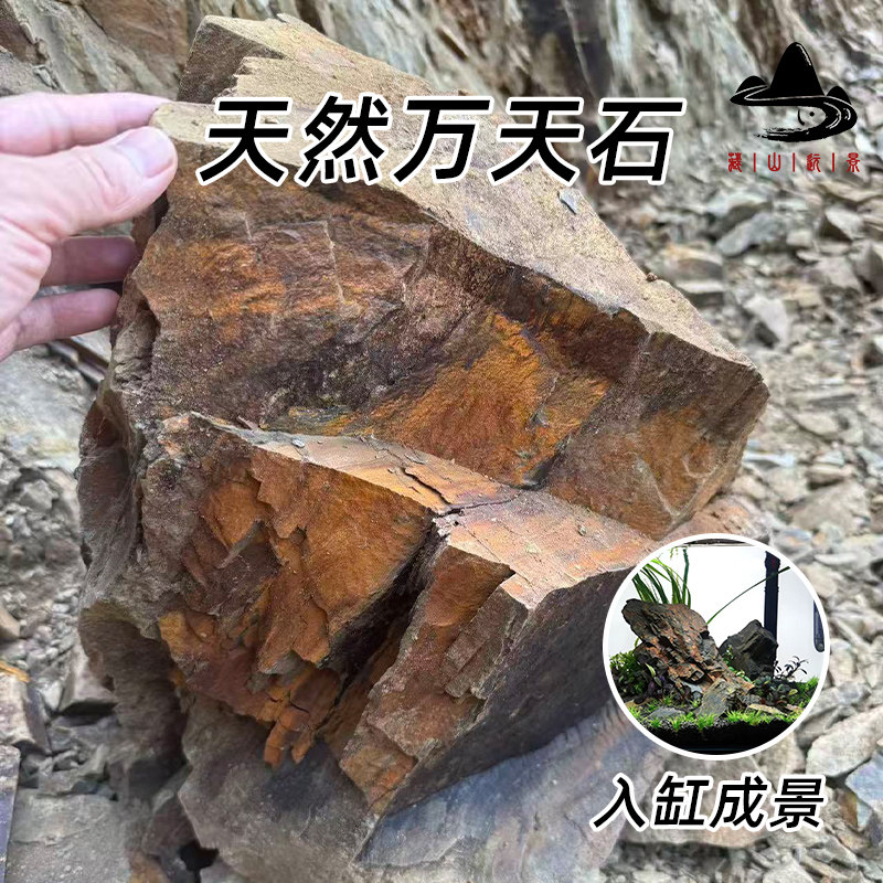 国产万天石造景石一物一拍南美缸鱼缸造景溪流缸龟缸虾缸草缸摆件图片