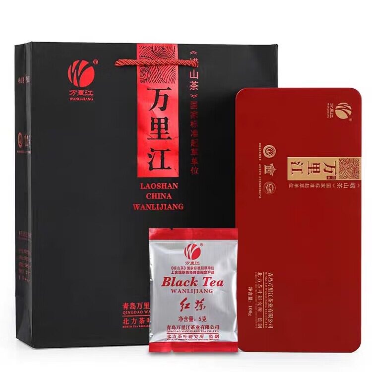 青岛特产崂山红茶100g小包装5g*20 豌豆香 特级红茶图片