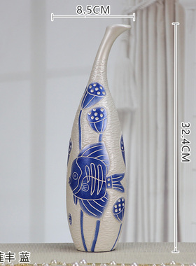 天鹅创意花瓶装饰品节日礼品结婚摆件客厅家居R工艺品陶瓷手工艺