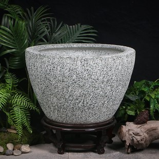 景德镇陶瓷花盆鱼缸家用室内庭院种G树花盆栽睡莲花盆古法养鱼缸