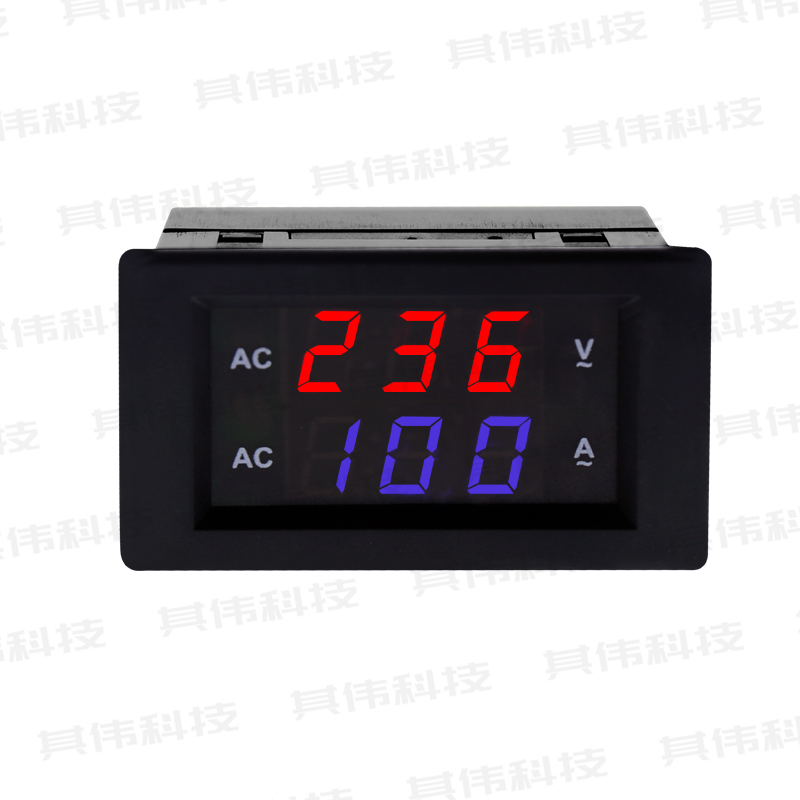 交流双显表数显电压电流双表头AC100-300V 0-10A/50A/10X0A/150A