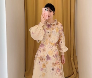 上衣半裙2件套 轻奢高质量时尚 印花套装 早秋新款 935＃3 时装