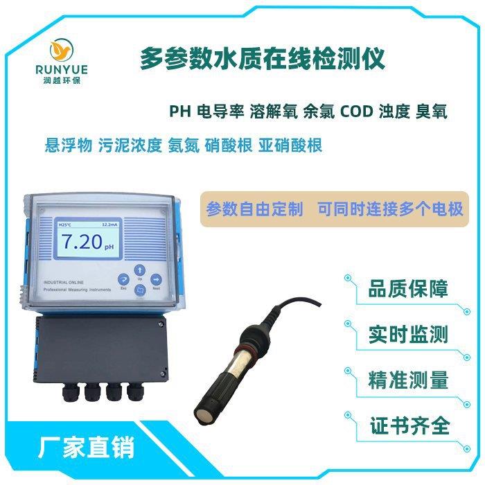 复杂污水环境PH/ORP分析仪浓度计防腐聚四氟PH电极水质传感器厂家