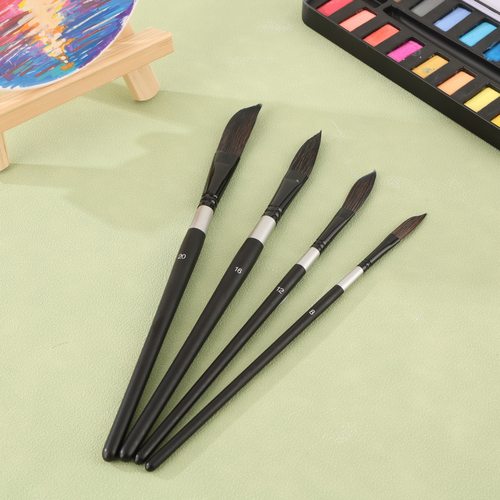 拉线绘画笔尼龙水彩丙油画勾线排笔形水粉丙画笔