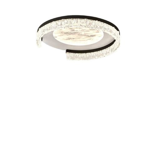 意式极简长方形冰裂纹客厅吸顶灯现代轻奢云雾板卧室主灯中山灯具