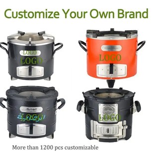 不锈钢家用柴火炉柴火灶多功能非洲炉cook stove户外野营柴火炉