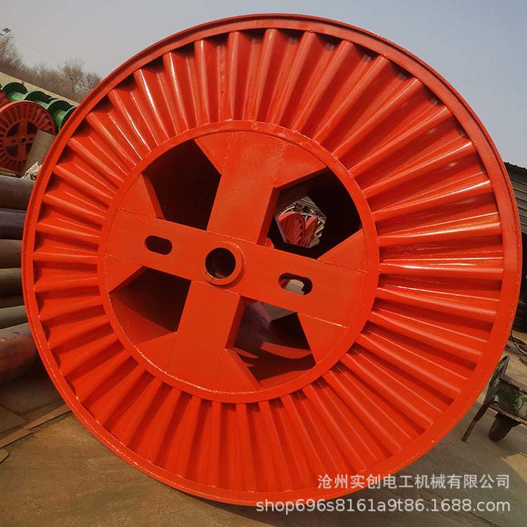 电缆卷绕绞线放线工字铁线盘厂冲压盘瓦楞盘加工冲压型钢铁线盘