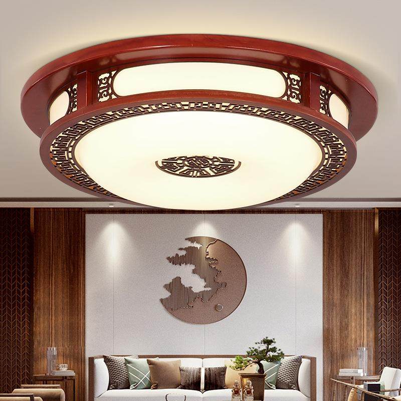 新中式客厅吸顶灯圆形卧室仿古典中国风实木灯具LED灯饰,收纳整理,烫衣板及配件,淘宝优惠券,粉丝福利购,淘宝优惠卷