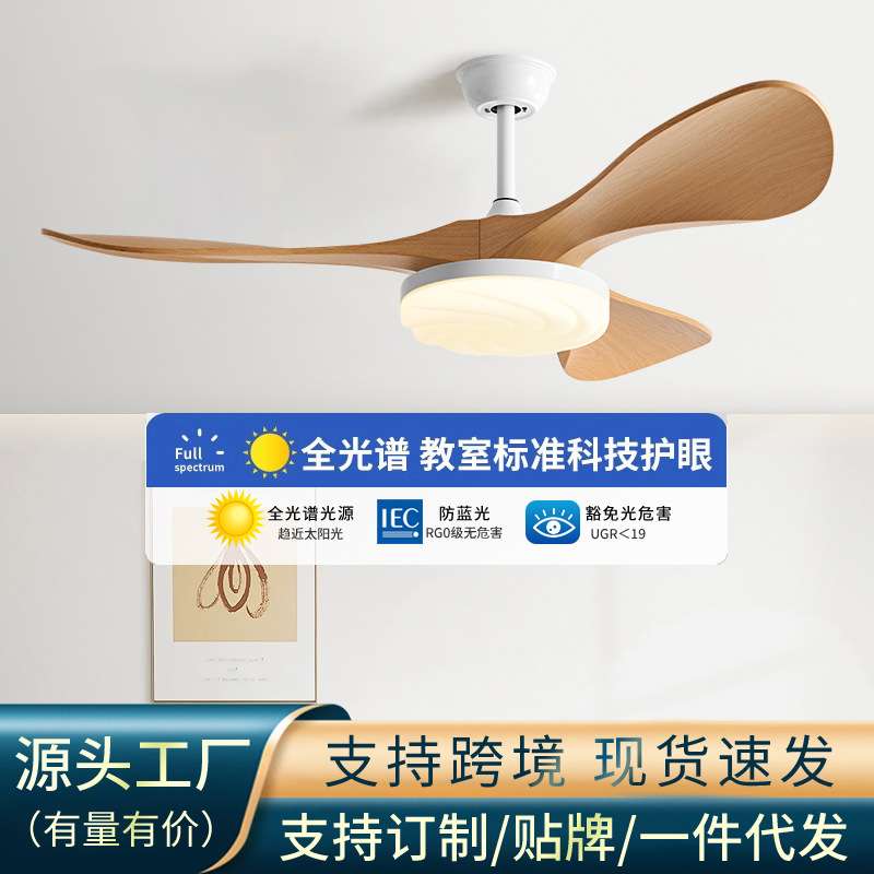 餐厅风扇灯新款吊扇灯家用客厅大气吊扇餐厅吊顶电风扇吊灯H
