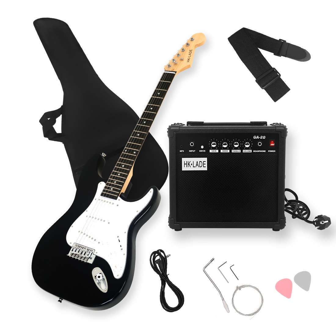 现货39寸电吉他单摇经典款ST套装成人初学者入门弹拨乐器吉他