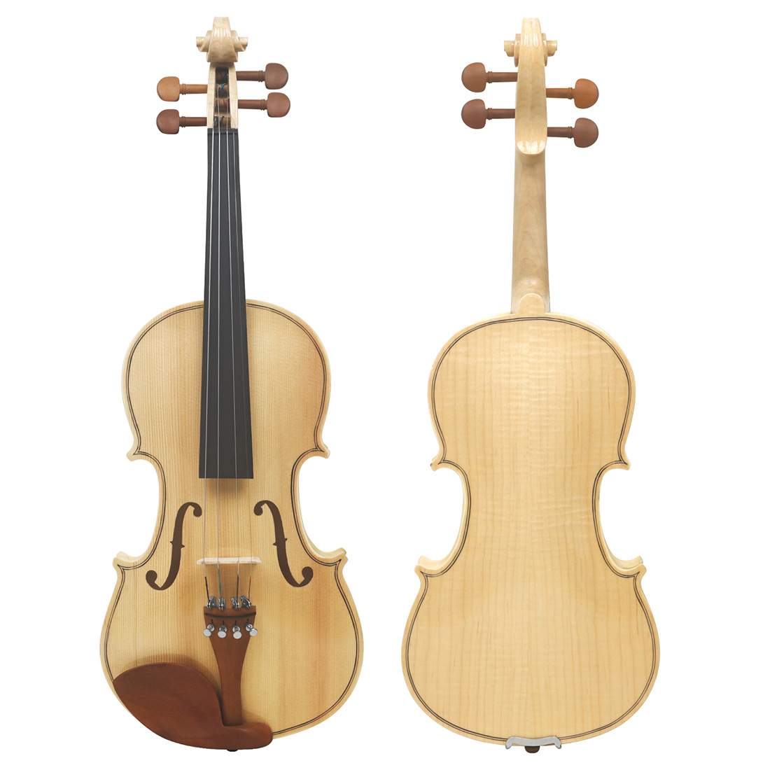 手工花纹小提琴云杉实木violin学生儿童初学成人演奏虎纹提琴4/4
