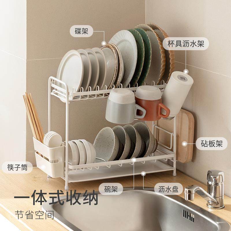 懒角落厨房置物架家用多功能沥水架台面放碗筷收纳盒碗碟收纳架子,纺织面料/辅料/配套,纺织机械配件,淘宝优惠券,粉丝福利购,淘宝优惠卷