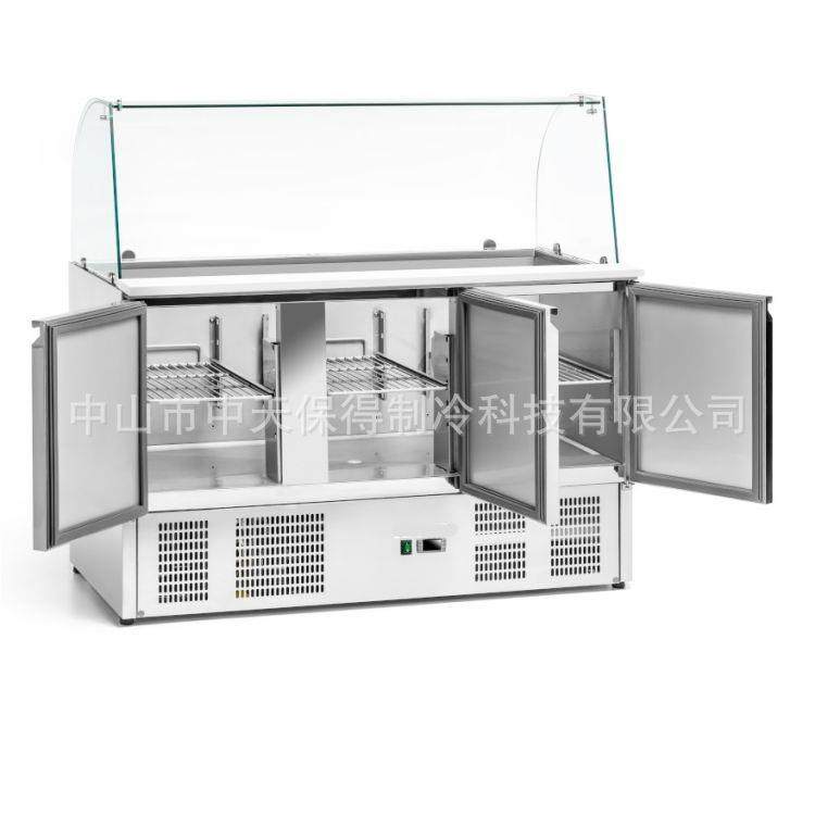 欧款风冷披萨撒料操作台开槽沙拉台比萨工作台冷藏冷冻保鲜柜,机械设备,其他机械设备,淘宝优惠券,粉丝福利购,淘宝优惠卷