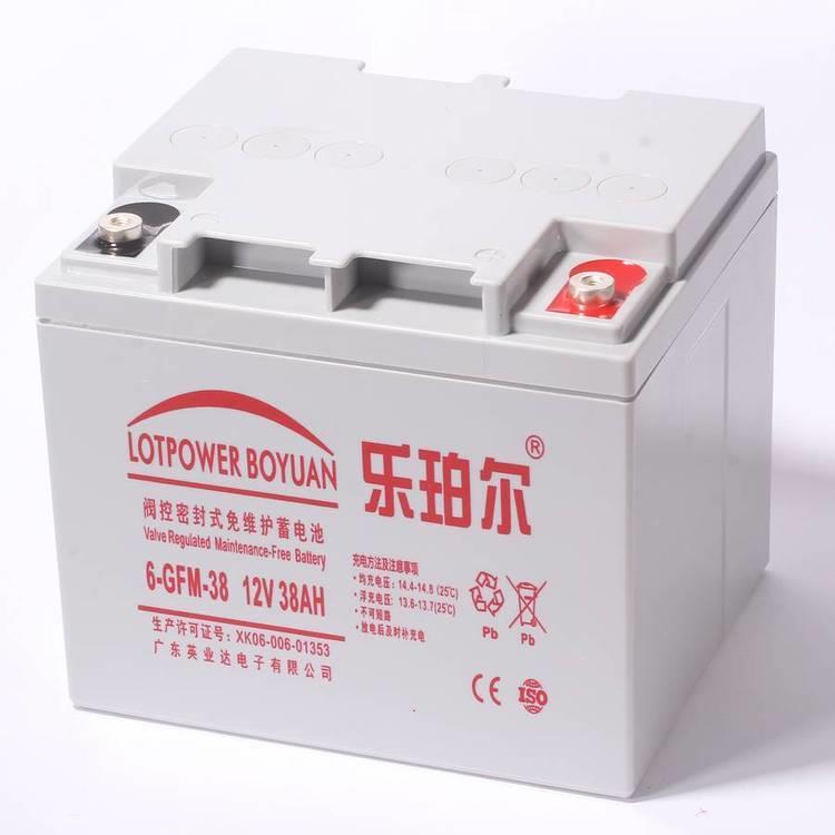 乐珀尔蓄电池6-GFM-3812V38AH电信基地深循环浮充使用