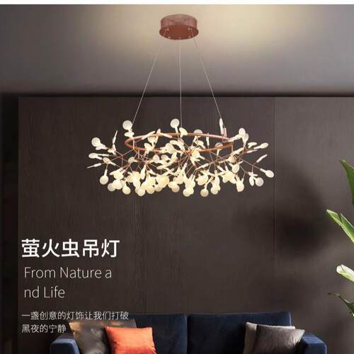 北欧简约吊灯萤火虫创意餐厅灯大气美式轻奢灯具个性卧室客厅灯