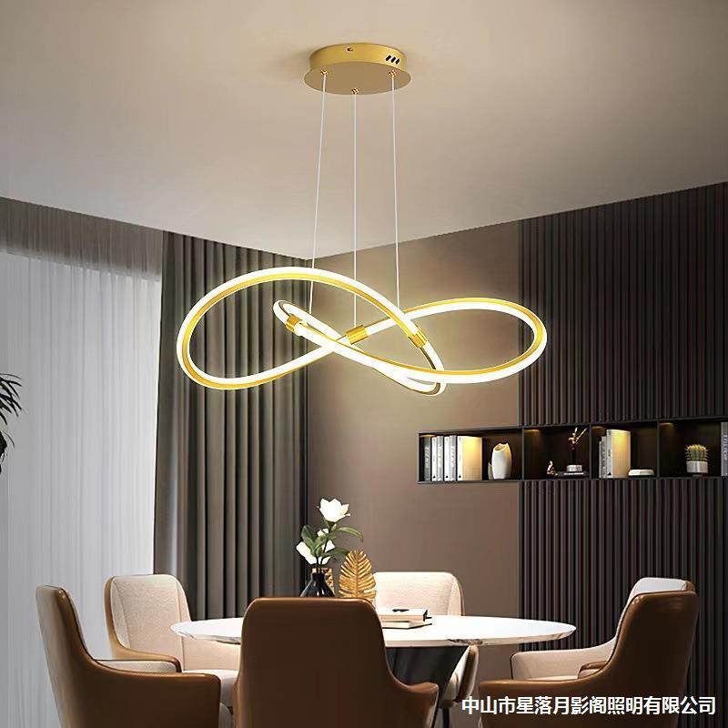 极简艺术几何客厅吊灯北欧现代轻奢高端设计师线条造型主灯卧室灯