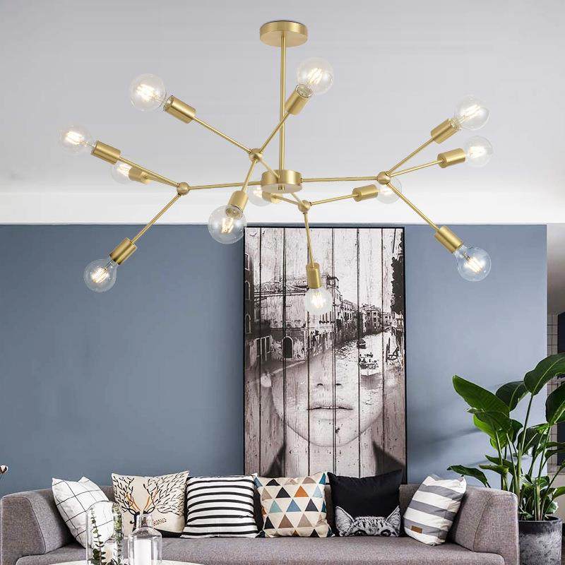 北欧吊灯工业风灯具后现代客厅灯简约餐厅卧室灯饰创意魔豆分子灯,收纳整理,烫衣板及配件,淘宝优惠券,粉丝福利购,淘宝优惠卷