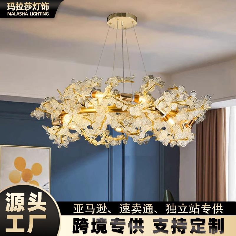 奢华水晶灯大气法式豪华艺术树枝吊灯客厅餐厅轻奢水晶枝型吊灯