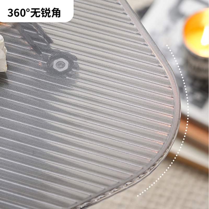 北欧设计师小户型吧台桌家用休闲阳台透明吧桌简约亚克力高脚餐桌