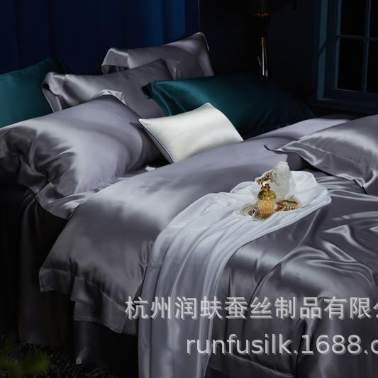 重磅30姆米真丝床单杭州丝绸直批桑蚕丝床单床包床笠