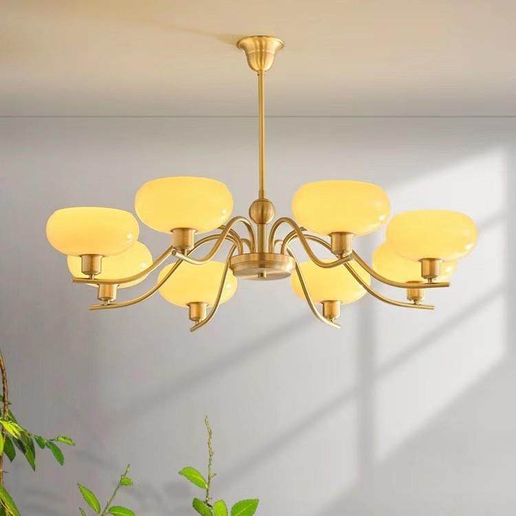 法式奶油风玻璃灯罩吊灯美式轻奢简约中古客厅书房卧室餐厅全铜灯,纺织面料/辅料/配套,纺织机械配件,淘宝优惠券,粉丝福利购,淘宝优惠卷