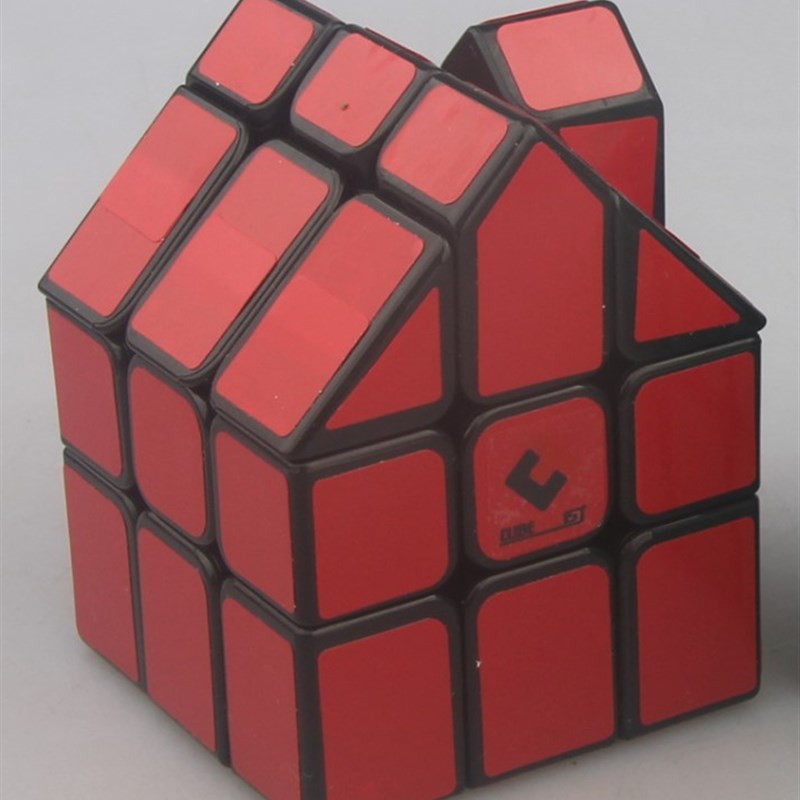梯色 三阶单色房子一号魔方 3X3阶变形魔方 烟囱魔屋 Magic House