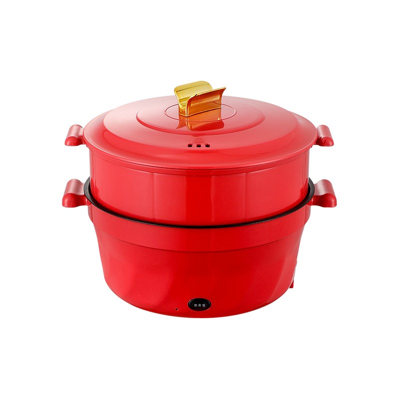 多功能电煮锅户外家用学生宿舍便携式蒸煮两用小火锅不粘锅泡面锅