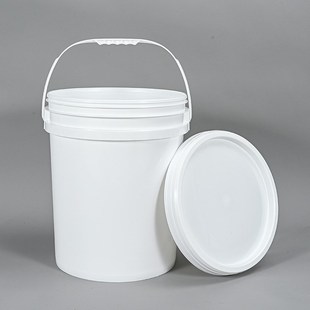 厂家25L塑料桶白色PP涂料桶广口5升油墨胶水油漆塑胶桶化工桶