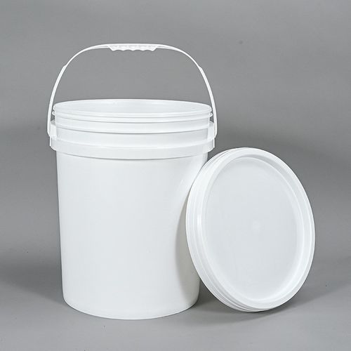 厂家25L塑料桶白色PP涂料桶广口5升油墨胶水油漆塑胶桶化工桶