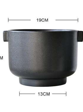 JIMU黑色发泡釉蝴蝶兰花盆专用盆多肉高脚高级感花盆陶盆批發