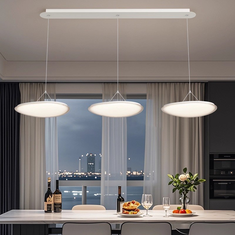 2025新款意式极简餐厅吊灯现代简约轻奢高级感餐桌吧台长条一字灯
