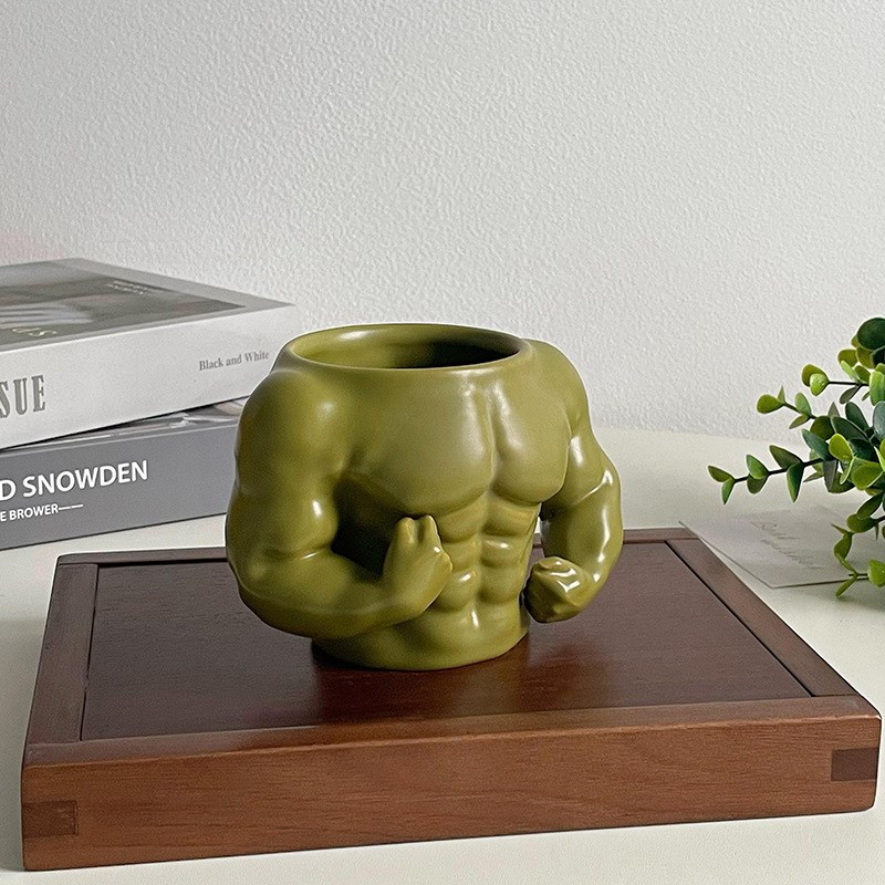 古希腊雕塑的人体美学 办公室桌面笔筒陶瓷收纳盒学生创意设计感