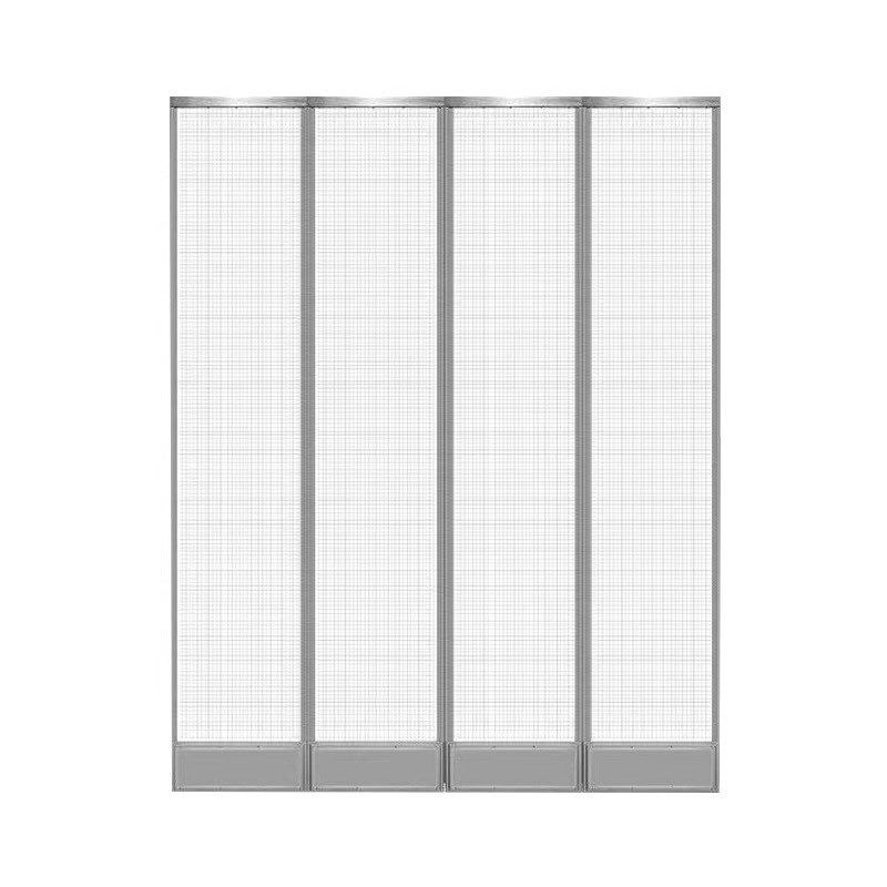 夏季防蚊蝇网格磁吸纱网门帘家用厨房通风透气客厅自吸穿钢管皮帘