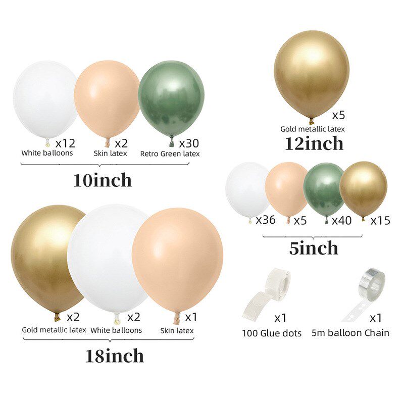 跨境气球链套装 生日聚会布置 结婚表白背景装饰情人节周年气球链