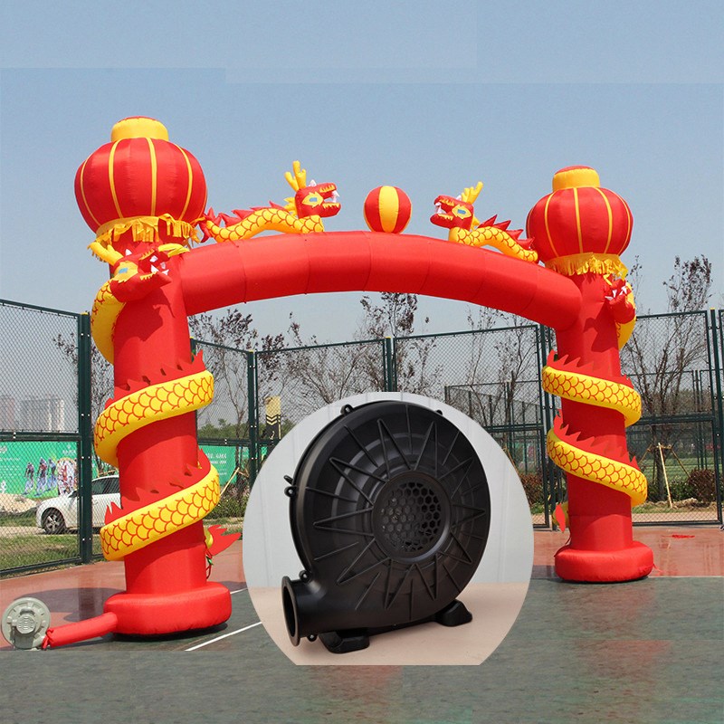 加厚开业充气盘龙立柱拱门金色红色灯笼庆典气模龙凤婚庆彩虹新款